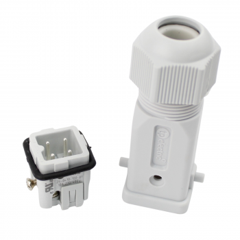 Preview: Industriesteckverbinder - Stecker 4 Polig 10A - Kunststoff